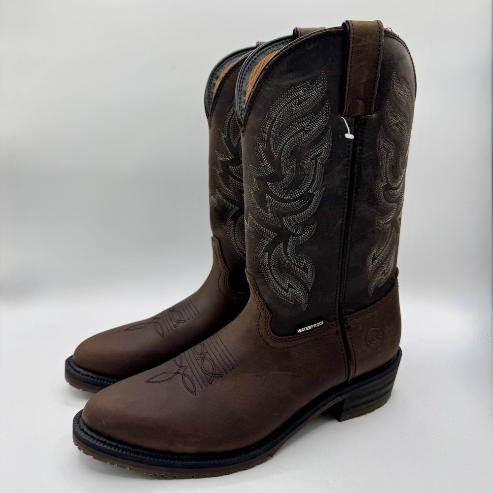 Double H Tascosa Boots Men's Size 11 D Utopia Dark Earth Leather Soft Toe